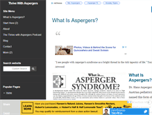 Tablet Screenshot of myaspergers.net